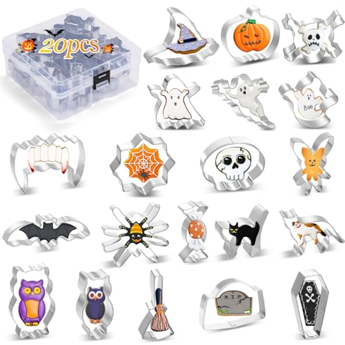 Lezmarket 20Pcs Halloween Cookie Cutters cover