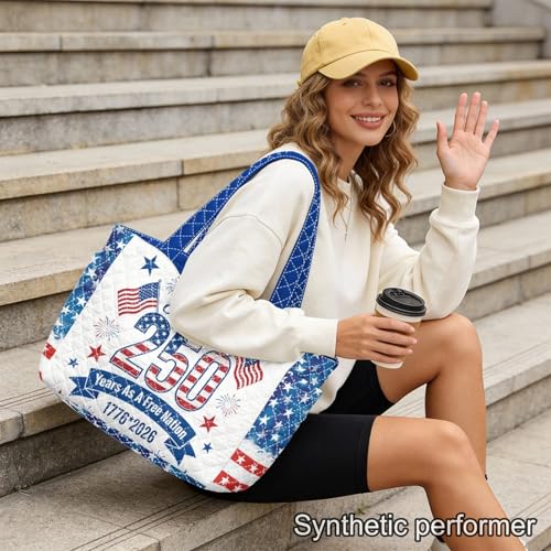 Bolso tote acolchado reversible para mujer miniatura 5