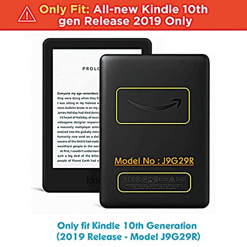 Capa para Kindle 10a geração (aparelho com iluminação embutida) - rígida - sistema de hibernação - N
