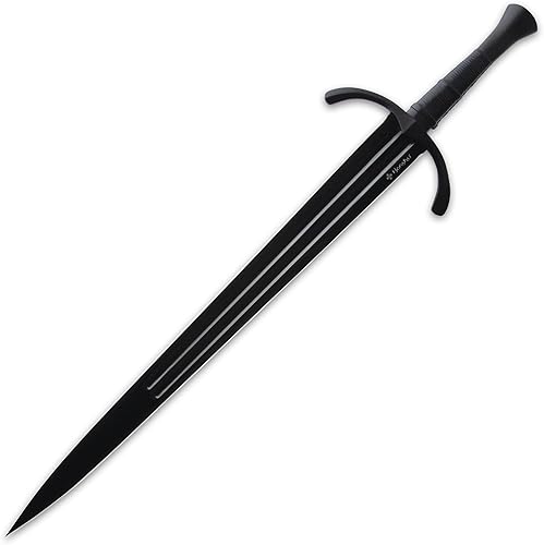 Honshu Espada de una sola mano, opciones de estilo, hoja de acero de alto carbono 1065, mango de madera envuelto en cuero, funda de hoja para un