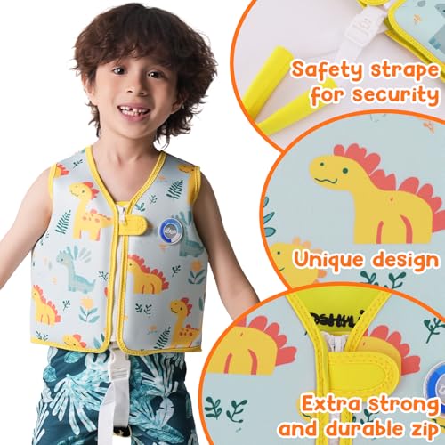 Image of Toddler Swim Vest, Neoprene Trainer with Adjustable Straps and Crotch Strap