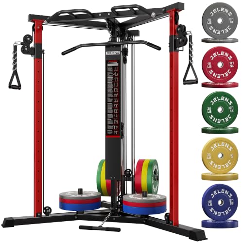 Image of CC01 Cable Crossover Machine with High and Low Pulley System, Functional Trainer with Pull Up Bars and Optional Bundle, Cable Machine for Home Gym Power Workout