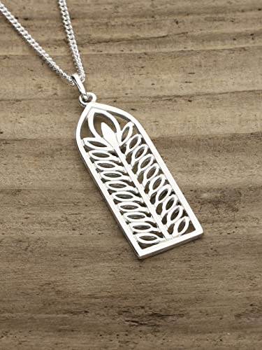 ORTAK 925 Sterling Silver Handmade Pendant Necklace Inspired By St. Magnus Cathedral Structure In Orkney Isles High Polished Scottish Fine Jewellery Made In Scotland - Image 2
