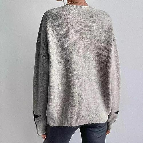 Fall Sweater 2023 Round Neck Star Thread Temperament Personalized Sweater Knit Mens Big And Tall Sweaters And4
