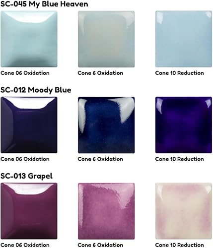 Miniatura 5 de Mayco Stroke & Coat Wonderglazes - Juego de 12 colores #1, 12 pintas, esmaltes de fuego bajomedio alto para arcilla húmedasin cocer o bisque