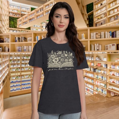 Image of Book Shirts for Women Book Lover T-Shirt Reading Tee Teacher Tops