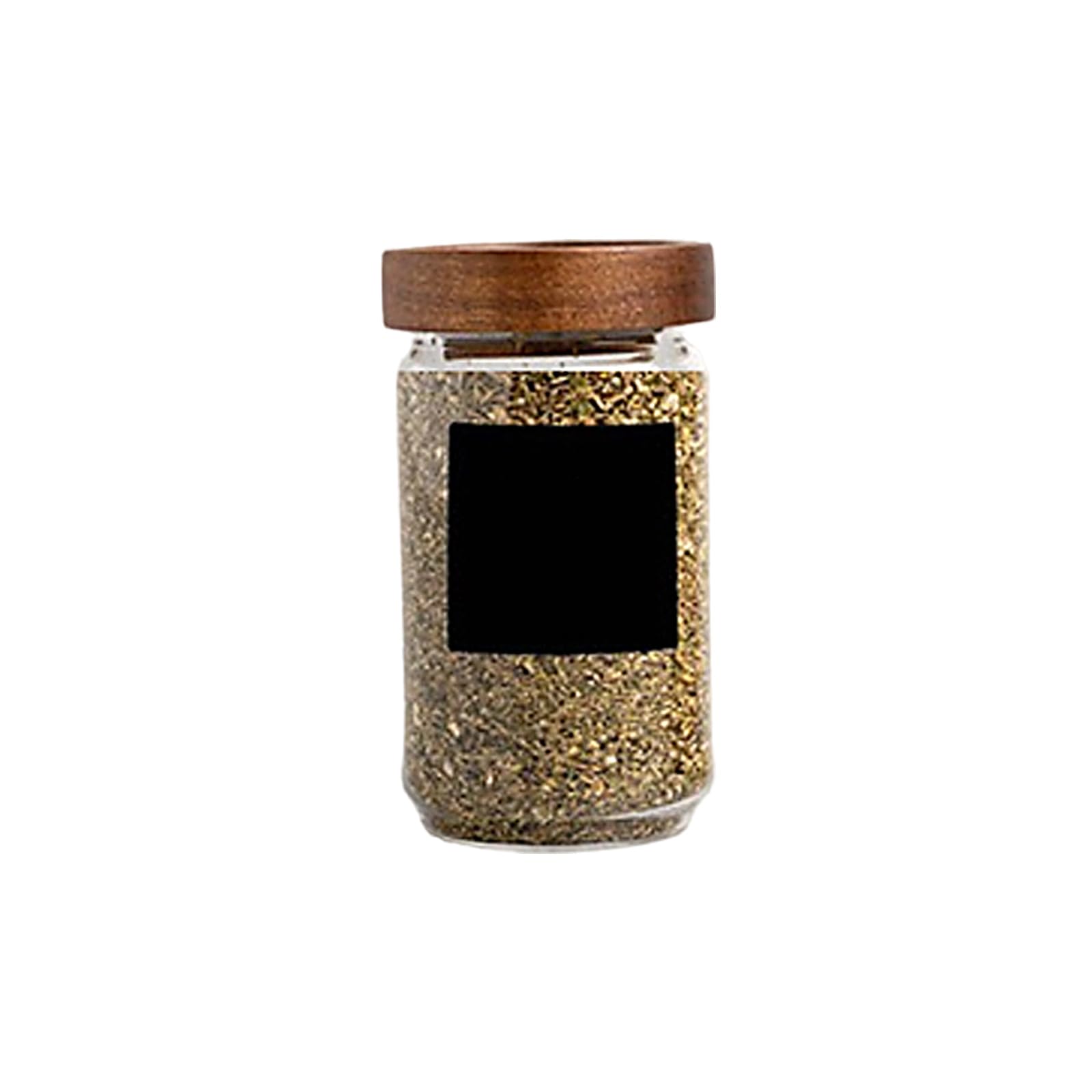 Xjdzineq Clear Storage Canister Premium Glass Jar with Wooden Lid Great for Organizing Kitchen Ingredients Snacks Glass Storage Jar