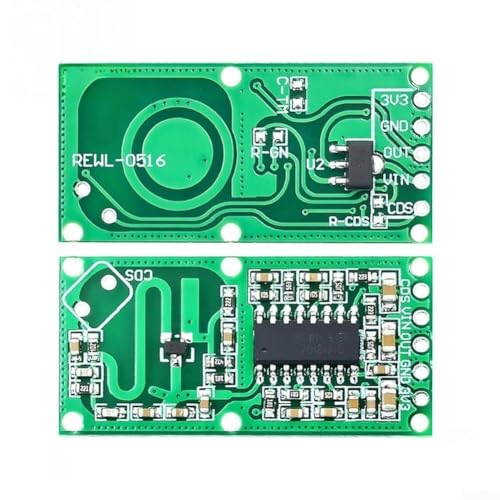 Modulo interruttore sensore di movimento a microonde, 3,58 x 1,73 cm, per pannelli Smart Home, rilevamento del corpo umano, ripetizione trigger e ampio intervallo di temperatura (da -20 °C a 80 °C)