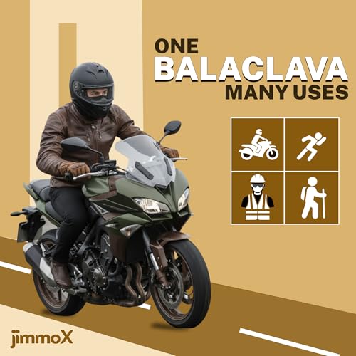 Image of Full Face Balaclava for Men & Women - UV Protection, Breathable, Anti-Dust & Sweat Absorbing, Stretchable Ski Mask, Helmet Liner for Bike Riding, Cycling
