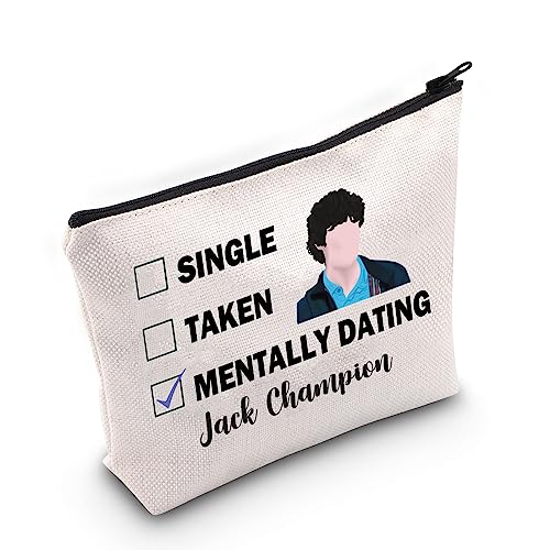 PYOUL Jack C Inspired Gift Mentally Dating Jack C Makeup Bag Jack C Fan Cosmetic Bag (Dating Jack C B), Dating Jack Cham-pion B
