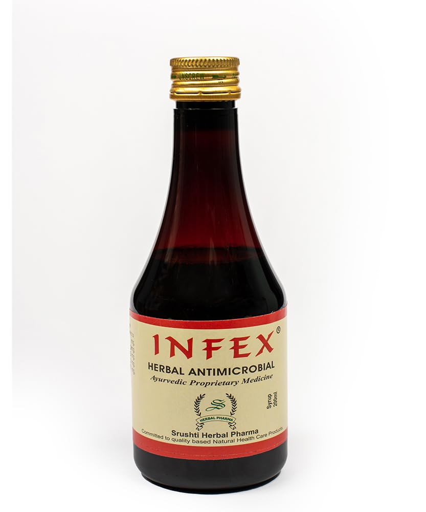 Infex Syrup- Herbal Antibacterial and antiviral for cold, cough and throat discomfort -Combo (4)-image-37