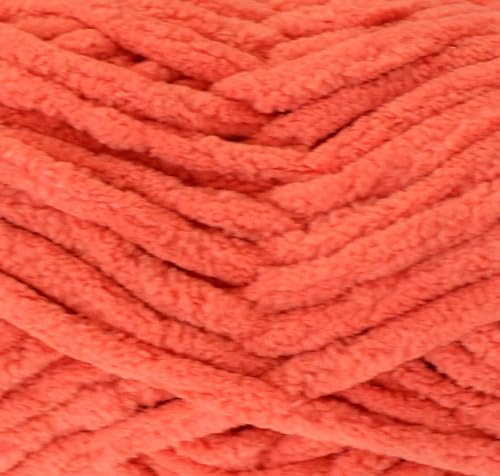 Image of M.G ENTERPRISE Knitting Yarn Thick Chunky Wool, Blankie Peach 200 GMS Best Used with Knitting Needles-ZR Art-BDIJ