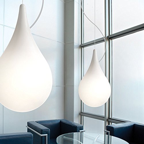 Preisvergleich Produktbild Drop_2 Pendelleuchte / Ø 36 cm / Liquid-Light / Weiss