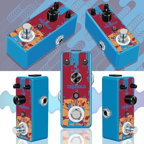 Afot AFOT-LEF-327 Tremolo Guitar Effects Pedal, Classic Tremolo Pedal Analog Tremolo Effect Pedal For Electric Guitar And Bass,The Classic Tone Of Photoelectric Tremolo thumb #8