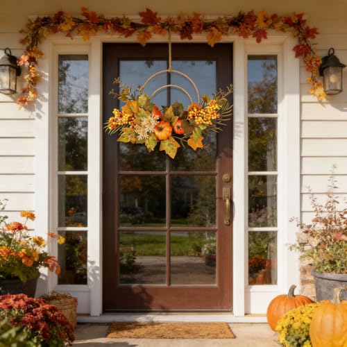 15.8" Halloween Themed Decoration Pumpkin Garland faor Indoor Outdoor Wall - image 6