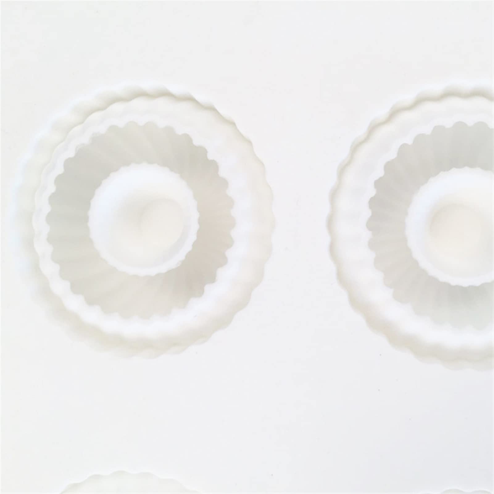 CAREG 6 cavità a spirale anello di sapone in silicone stampo for la torta di sapone compatibile con il gelato al cioccolato Jello budino dessert dessert decorativo decorativo strumento