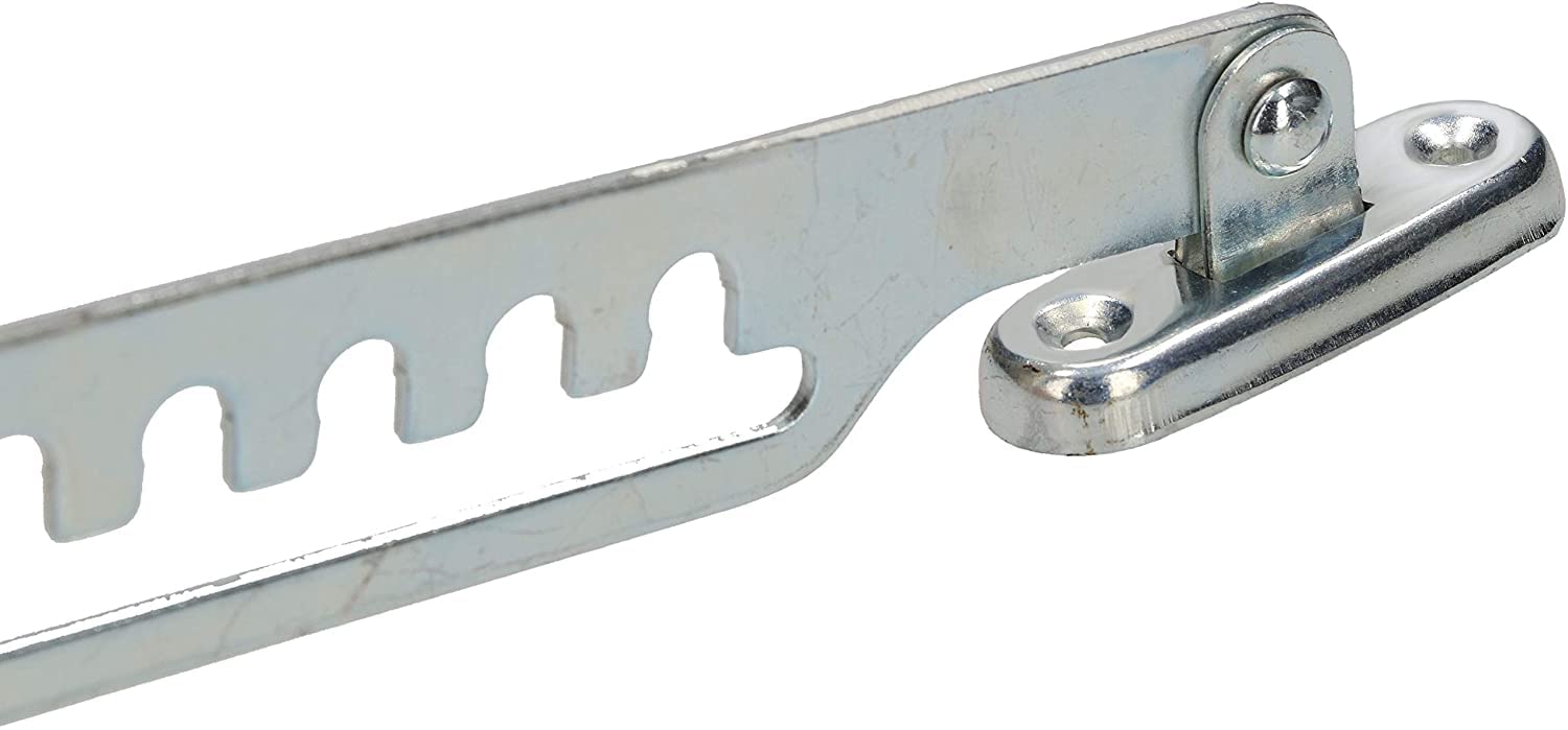 KOTARBAU® Zestaw 2 regulatorów przechyłu do okien, ochrona przed zatrzaśnięciem, rygiel okienny do regulacji otworu okiennego, stoper okienny, nożyce do wywrotki, kolor srebrny