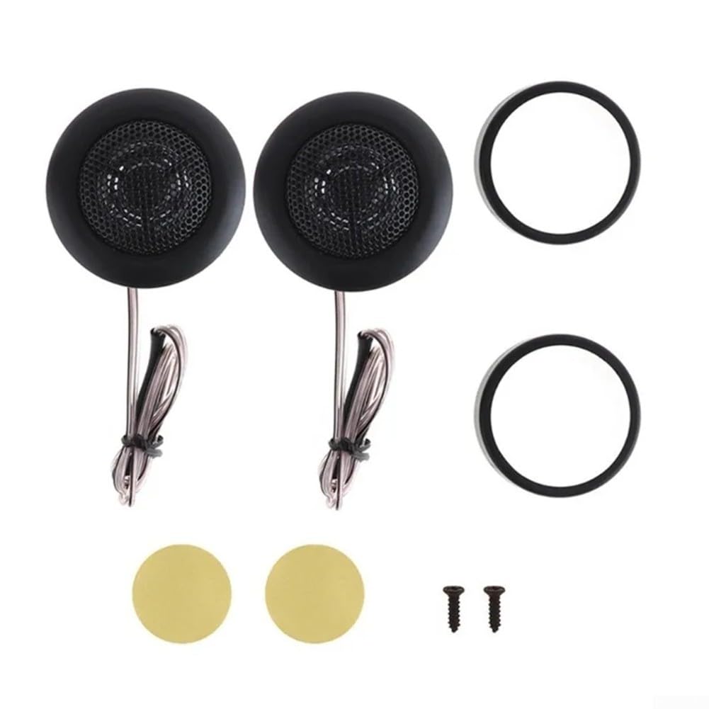 Tweeter a cupola per auto, 120 W, 4 Ohm, altoparlanti audio ad alta frequenza, sistema audio per auto, colore nero, confezione da 2