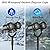 SATXTREM 2024 Upgraded Dual-Head Christmas Snowflake Projector Light Outdoor,IP65 Waterproof Christmas LED Projector Light Outside,180° Rotation Projector for Indoor,Patio Wall Window Decorations
