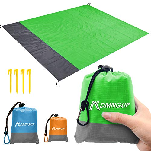Sand Proof Beach Blanket, Oversized 82" X79" Beach Mat fits 6-7 Adults, Lightweight