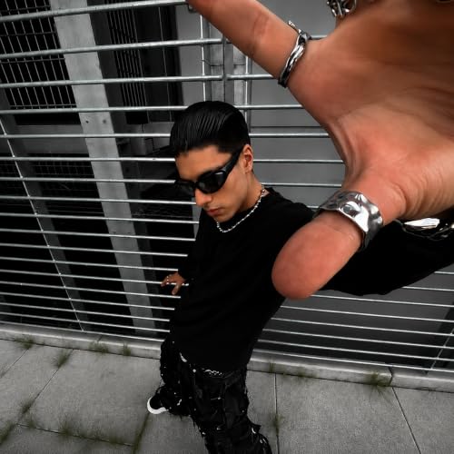 ZOSMIC Y2K Wraparound Sunglasses - Black - Image 7