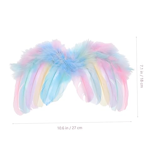 Miniatura 4 de ifundom 1 Set Props Dress up Cosplay Wings Party Props Wing Pendant Party Gift Wing Photo Props Lovely Props Wing Ornament Feather Girl European and
