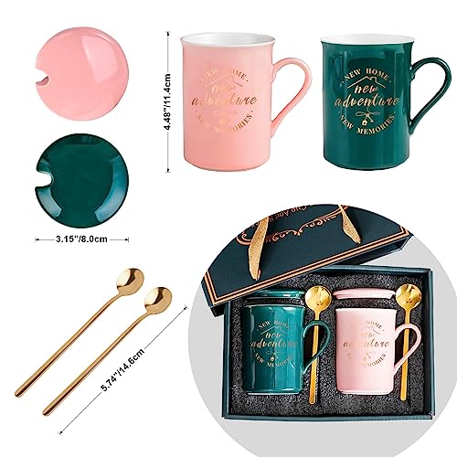 House Warming Gifts New Home - Housewarming Gifts For New House - New Adventures New Memories Perfect Unique Ideas New Apartment First Presents For Couples Women Friend Coffee Cups Set #TOP5