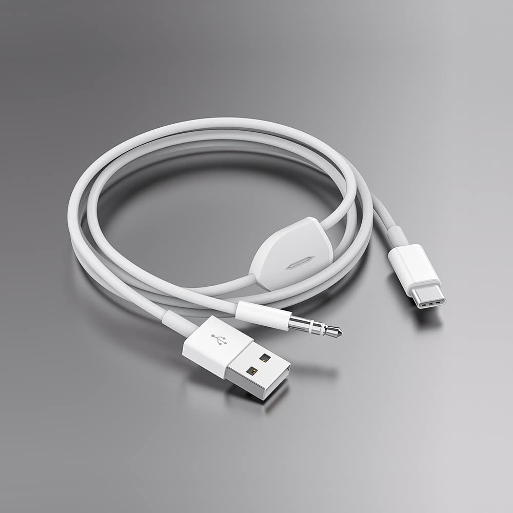 2-in-1 Typ C auf 3,5 mm Audiokabel, kompatibel mit Google Pixel 4/4XL, Samsung Galaxy S20/S20 und anderen Smartphones mit ...
