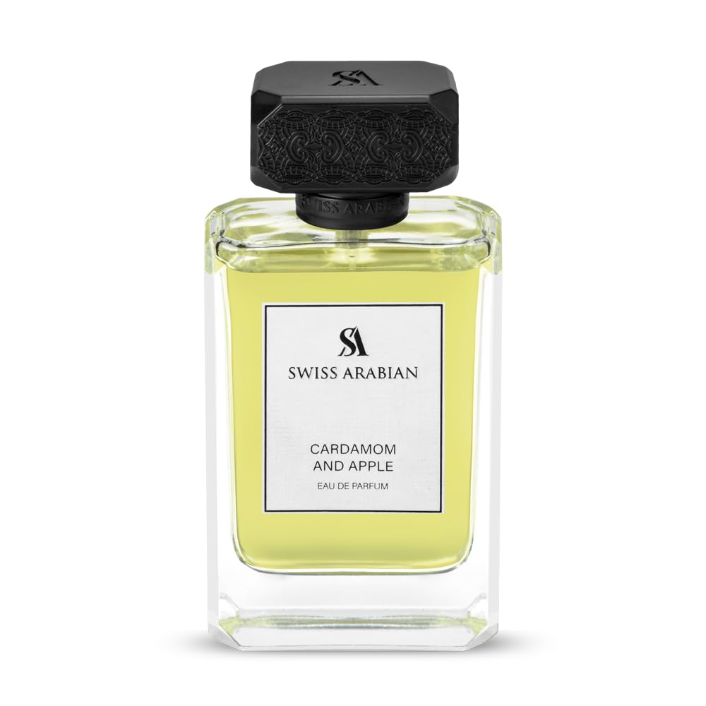 Swiss ArabianCardamom and Apple - Arabian Perfume for Men - Long-Lasting Cologne for Men - Eau de Parfum - Oriental, Spicy Fragrances - 3.4 oz