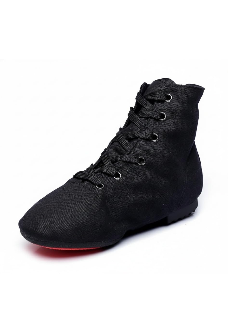 MSMAX Womens Jazz Dance Boots Lace Up High Top Character Shoes for Women - Split Sole Ankle Boots for Jazz, Theater, Stage Performance &amp; Costume