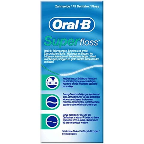 Oral-B SuperFloss Zahnseide, 50 Fäden mit Minzgeschmack Cover