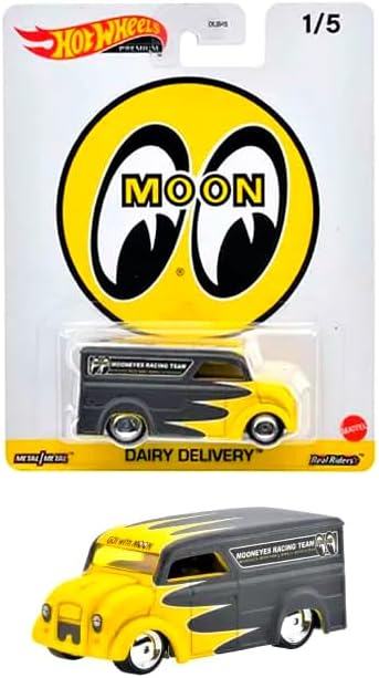 Hot Wheels Gráficos de velocidad de entrega de lácteos Mooneyes 15 Premium Hot Wheels Gráficos de velocidad de entrega de lácteos Mooneyes 15 Premium