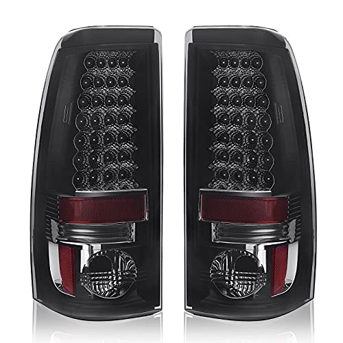 DWVO Tail Light Assembly Compatible with 2003-2006 Chevy Silverado 1500 2500 3500 2007 Chevy Silverado Classic & 1999-2003 GMC Sierra 1500 2500 3500 Tail Lights Replacement Tail Lamps