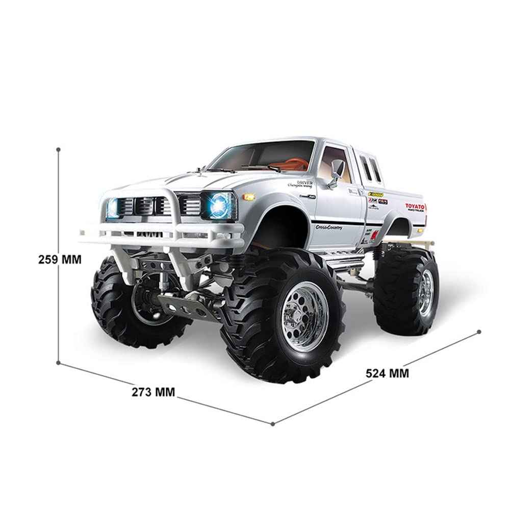 1:10 Scale RC Truck RC Crawler 1/10 RC Rock Crawler Hobby 4WD Off Road RC Cars for Adults RTR Remote Control Car Waterproof All Terrains Hobby RC Model Car