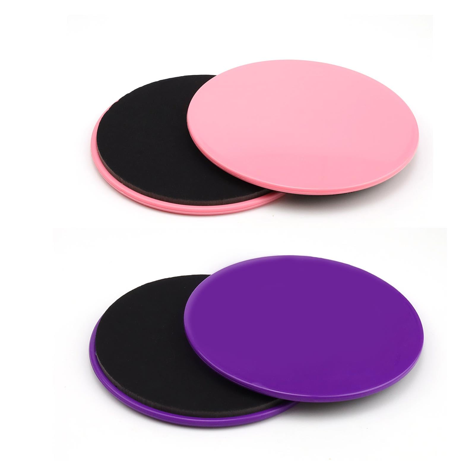 Fitness Core Slider 4 Pezzi, Diametro 17,5 cm Scivolante Dischi per Il Fitness, Fitness Slider Modellante per la Perdita di Grasso, per Affondi Plank Support Allenamento Addominale