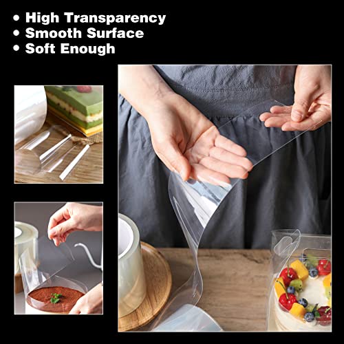 Zocipro Acetate Cake Collars, 15cm x 10m Thickened Acetate Sheets - Image 4