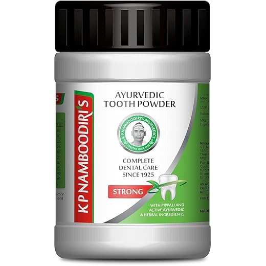 K P NAMBOODIIRII S Tooth Powder 80g x 2 Pack