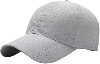 Adjustable Baseball Cap for Men & Women - Lightweight Breathable Quick-Dry Sports Hat with UPF Sun Protection