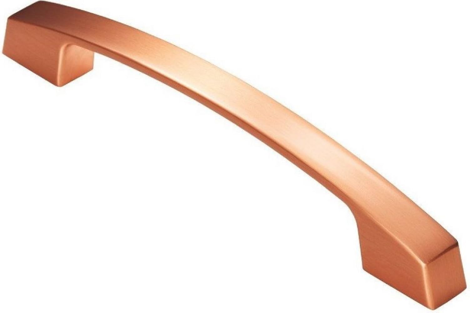 Satin Copper Fingertip Bridge Cabinet Pull Handle 160Mm Hole Centres,
