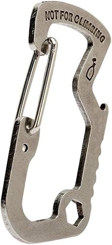 Miniatura 3 de Banner Bonnie Mosquetones de herramientas multiusos con hebilla en D, levantador de tapa de abrebotellas, agujero hexagonal de 1/4 pulgadas, 3 piezas