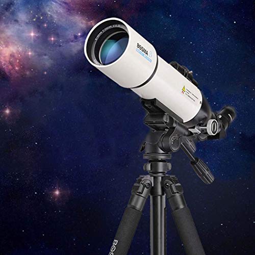 Pratico telescopio rifrattore Telescopi da viaggio portatili regolabili per astronomia lunghezza focale 500 mm stella limite 11.4 potenza di raccolta 131X con treppiede good