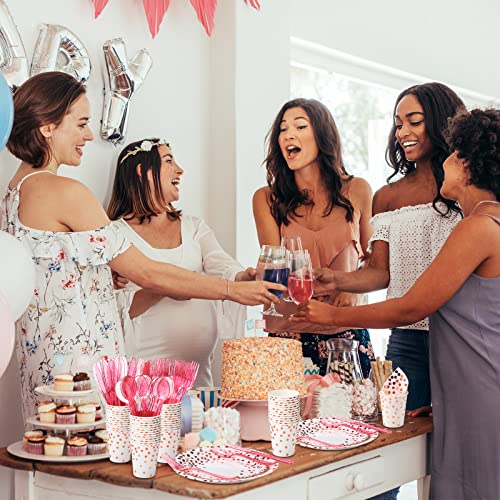 560 Pcs White And Rose Gold Party Supplies For 80 Guests Disposable Dinnerware Set With Paper Plates Napkins Cups Forks Knives Spoons Tableware Kits For Girls Graduation Birthday Wedding Parties #TOP6