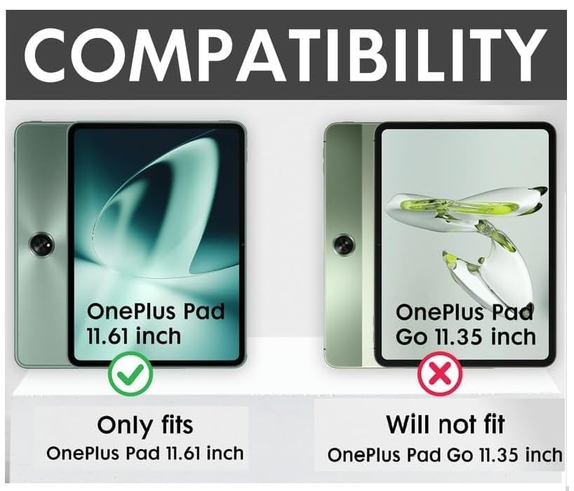 Image of OnePlus Pad (11.6 inch) Flip Cover | Leather Finish | 360 Degree Rotate Back Cover | Shockproof Back Cover Case for OnePlus Pad (11.6 inch)