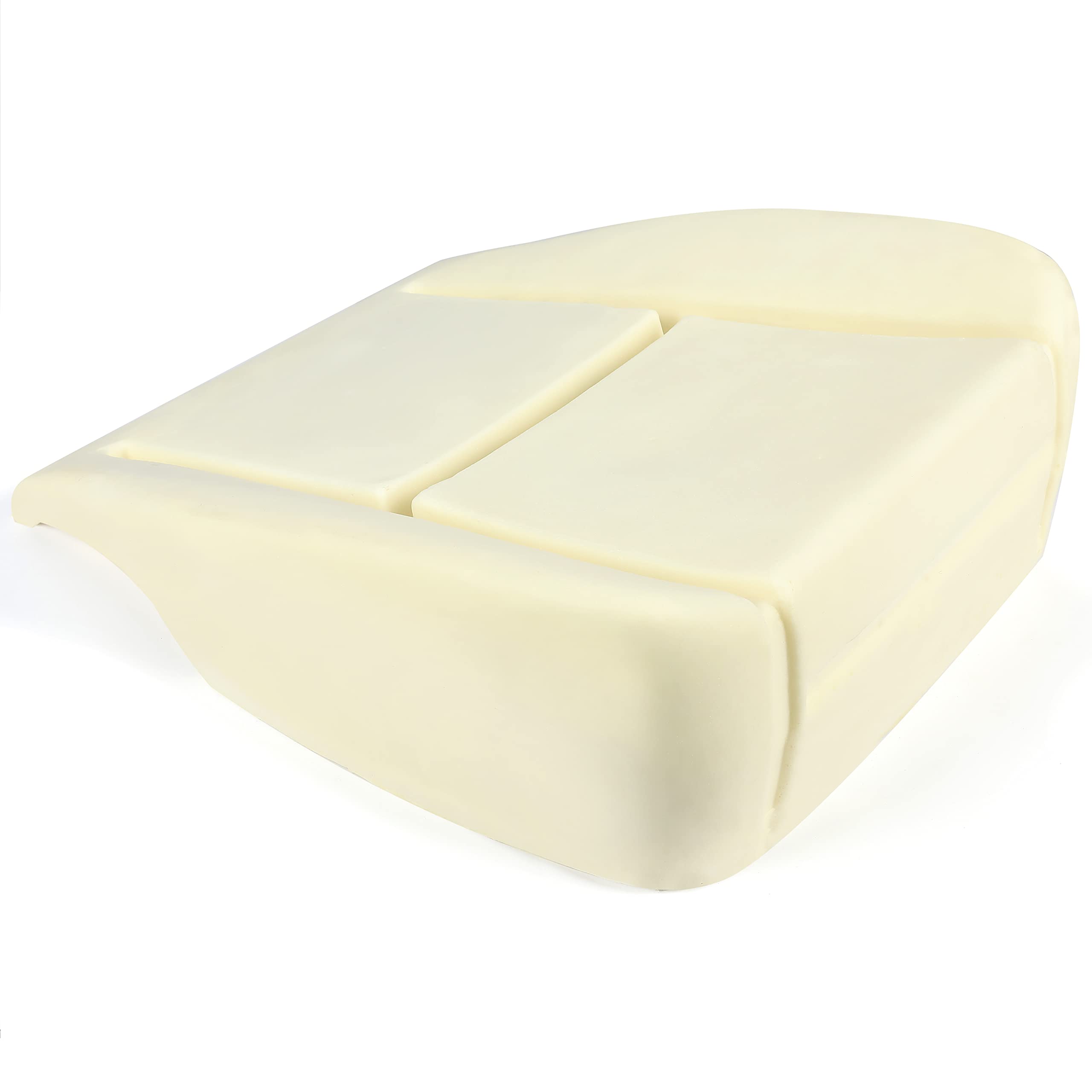 KUAFU Bottom Seat Foam Cushion Pad Compatible with 2007-2014 Chevy Silverado 1500 2500HD 3500HD LT LS LTZ Z71 Front Driver Side Beige