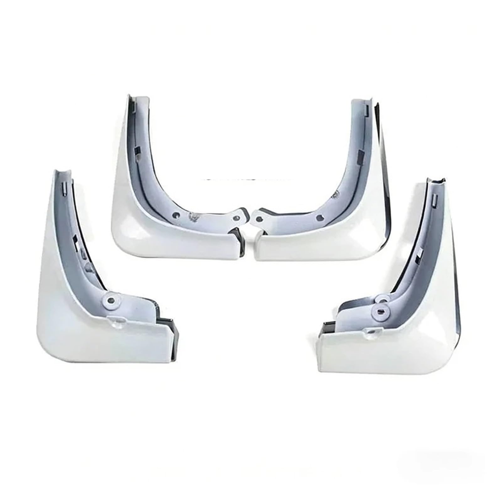 Guardabarros para Tesla Modelo 3 blanco brillante que evitan manchas y salpicaduras de barro 5