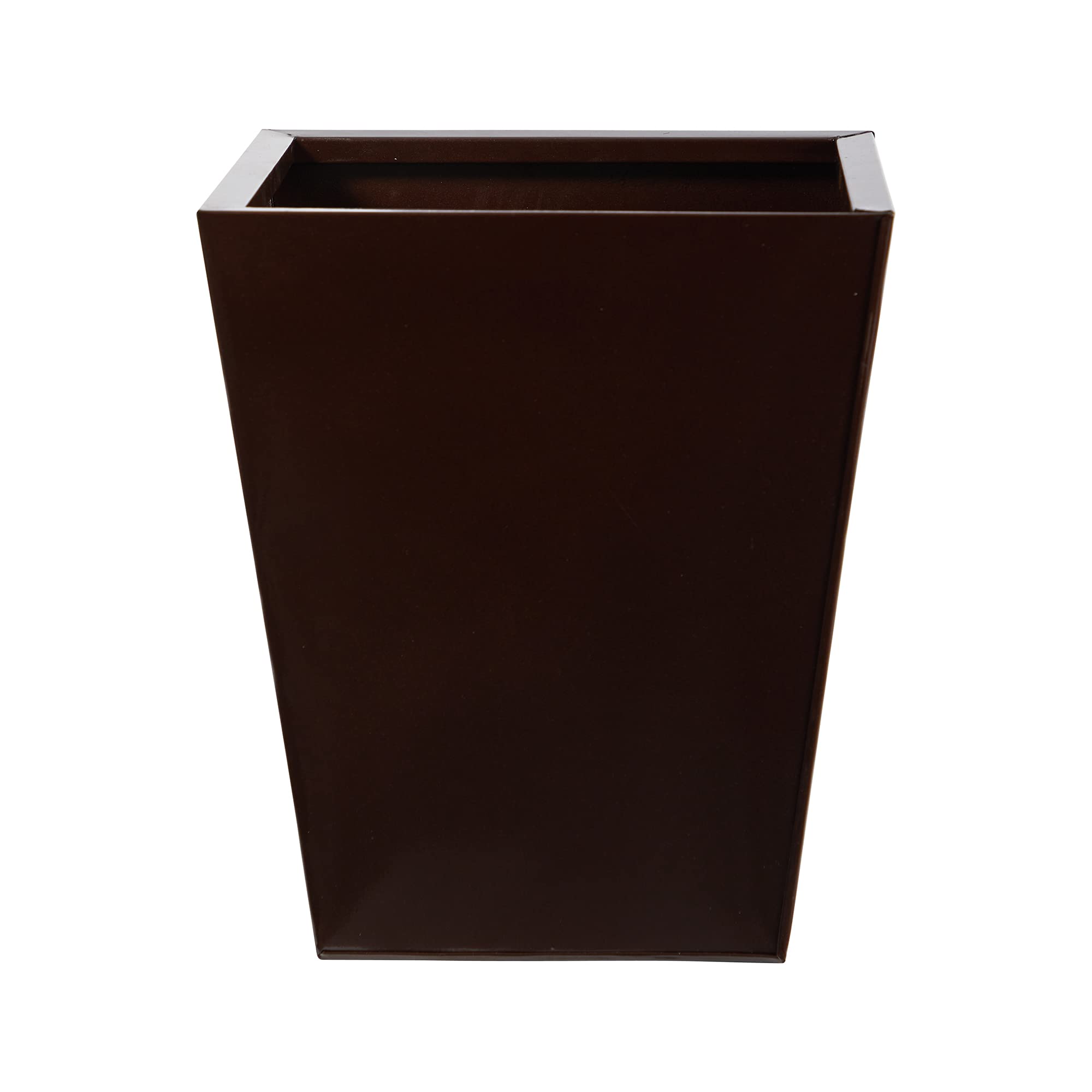 Photo 1 of 13in. Classic Square Metal Planter Bronze