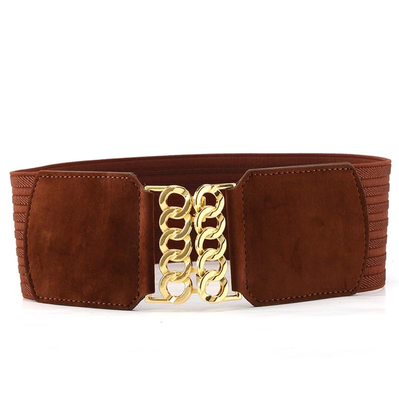 Women's Suede Elastic Wide Belt Decorative Elastic Waist Seal