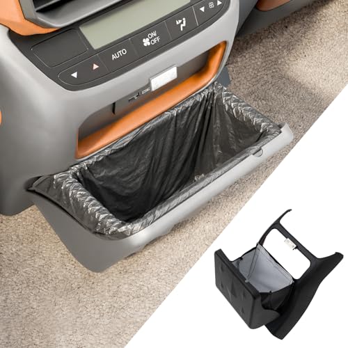 Image of Trash Can Compatible with 2023-2025 2026 Honda Pilot Trash Bin Magnetic-Closure Garbage Can Magnetized Trash Bin Extra Rear 2nd Row Storage Box for 2024 Pilot Accessories