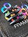 Framar Gator Grips Black Styling Hair Clips - Professional Black Hair Clips with Hair Styling and Sectioning, Rubberized - Wide Teeth & Durable for Hair Salon – 4 Pack