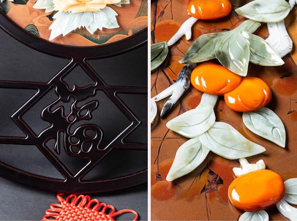 Nudo Chino, Colgante de bendición con Nudo Chino for Puerta de Entrada de Sala de Estar, decoración for Festival de Primavera, Colgantes Fu(3)